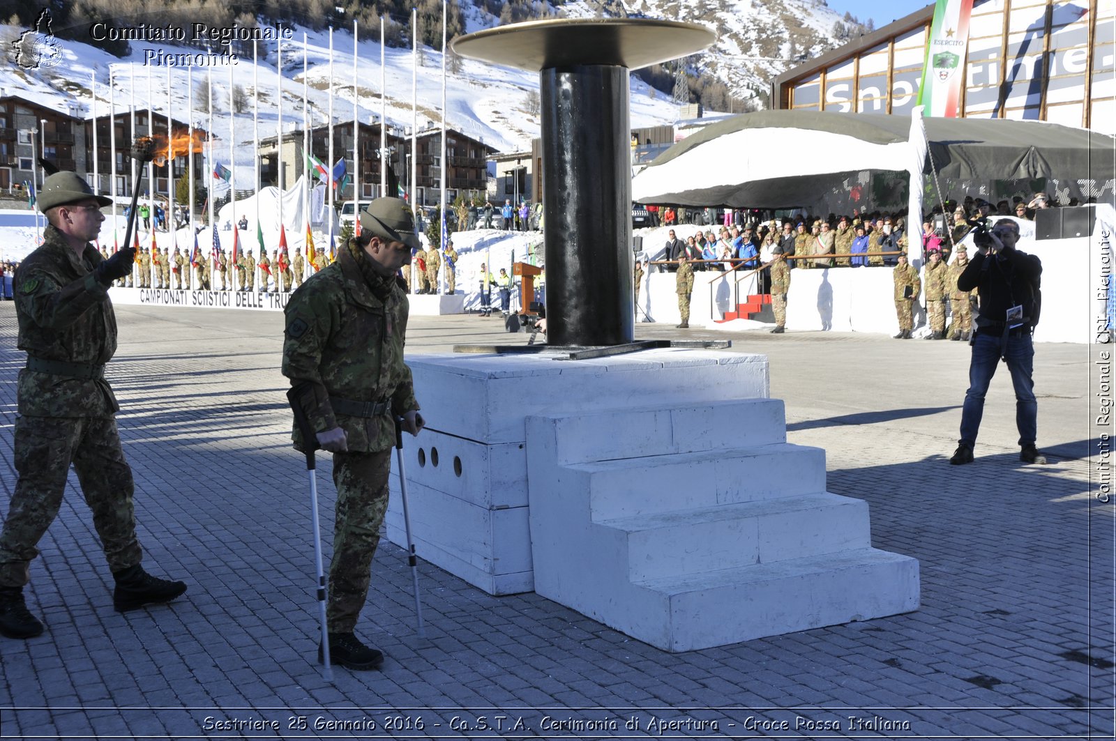 Sestriere 25 Gennaio 2016 - Ca.S.T.A. Cerimonia di Apertura - Croce Rossa Italiana- Comitato Regionale del Piemonte