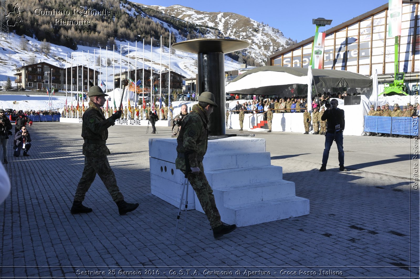 Sestriere 25 Gennaio 2016 - Ca.S.T.A. Cerimonia di Apertura - Croce Rossa Italiana- Comitato Regionale del Piemonte