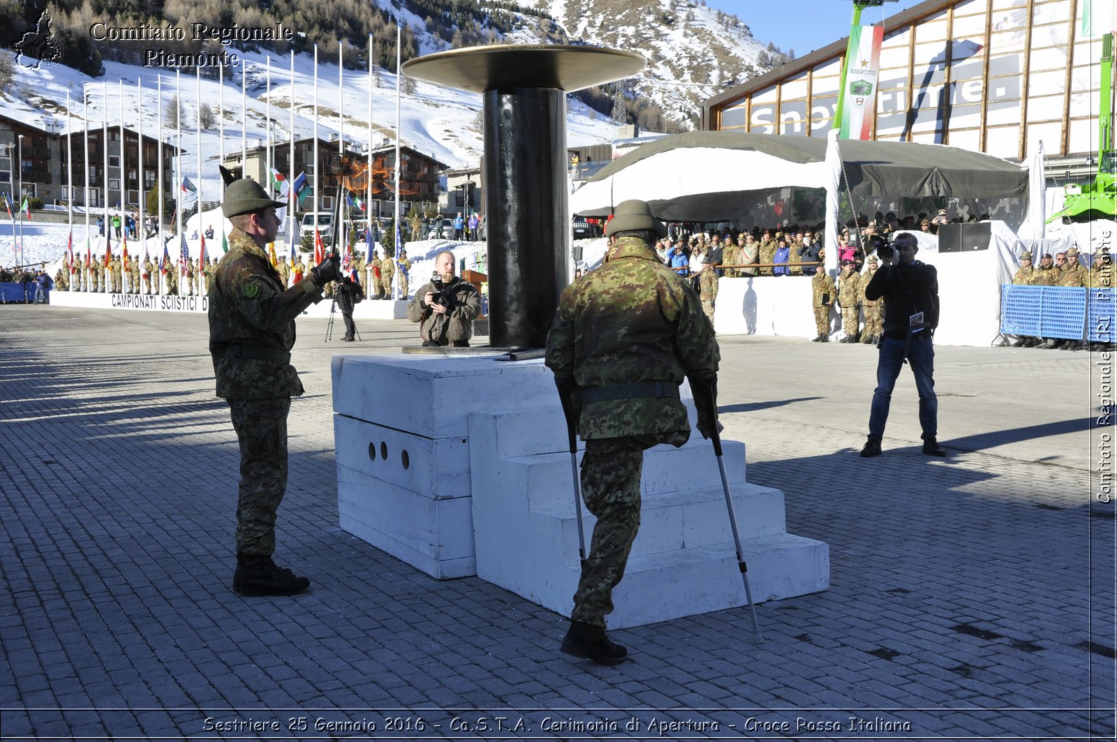 Sestriere 25 Gennaio 2016 - Ca.S.T.A. Cerimonia di Apertura - Croce Rossa Italiana- Comitato Regionale del Piemonte