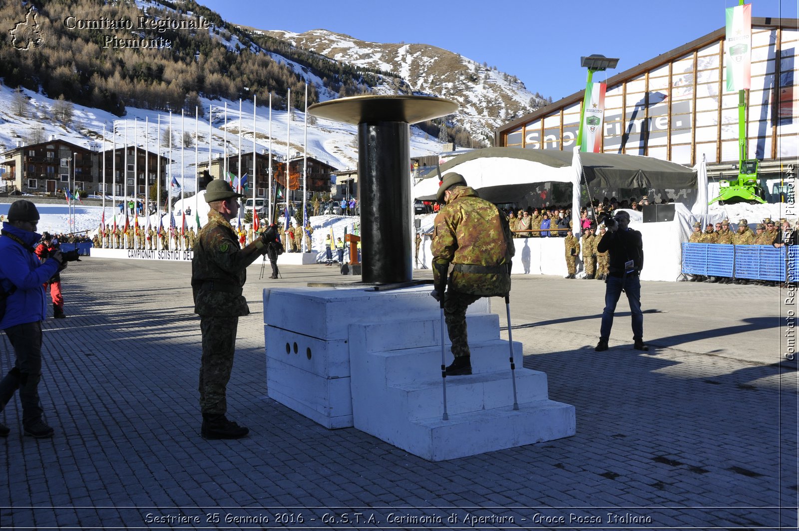 Sestriere 25 Gennaio 2016 - Ca.S.T.A. Cerimonia di Apertura - Croce Rossa Italiana- Comitato Regionale del Piemonte