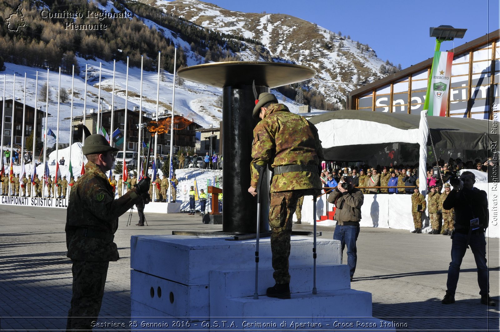 Sestriere 25 Gennaio 2016 - Ca.S.T.A. Cerimonia di Apertura - Croce Rossa Italiana- Comitato Regionale del Piemonte