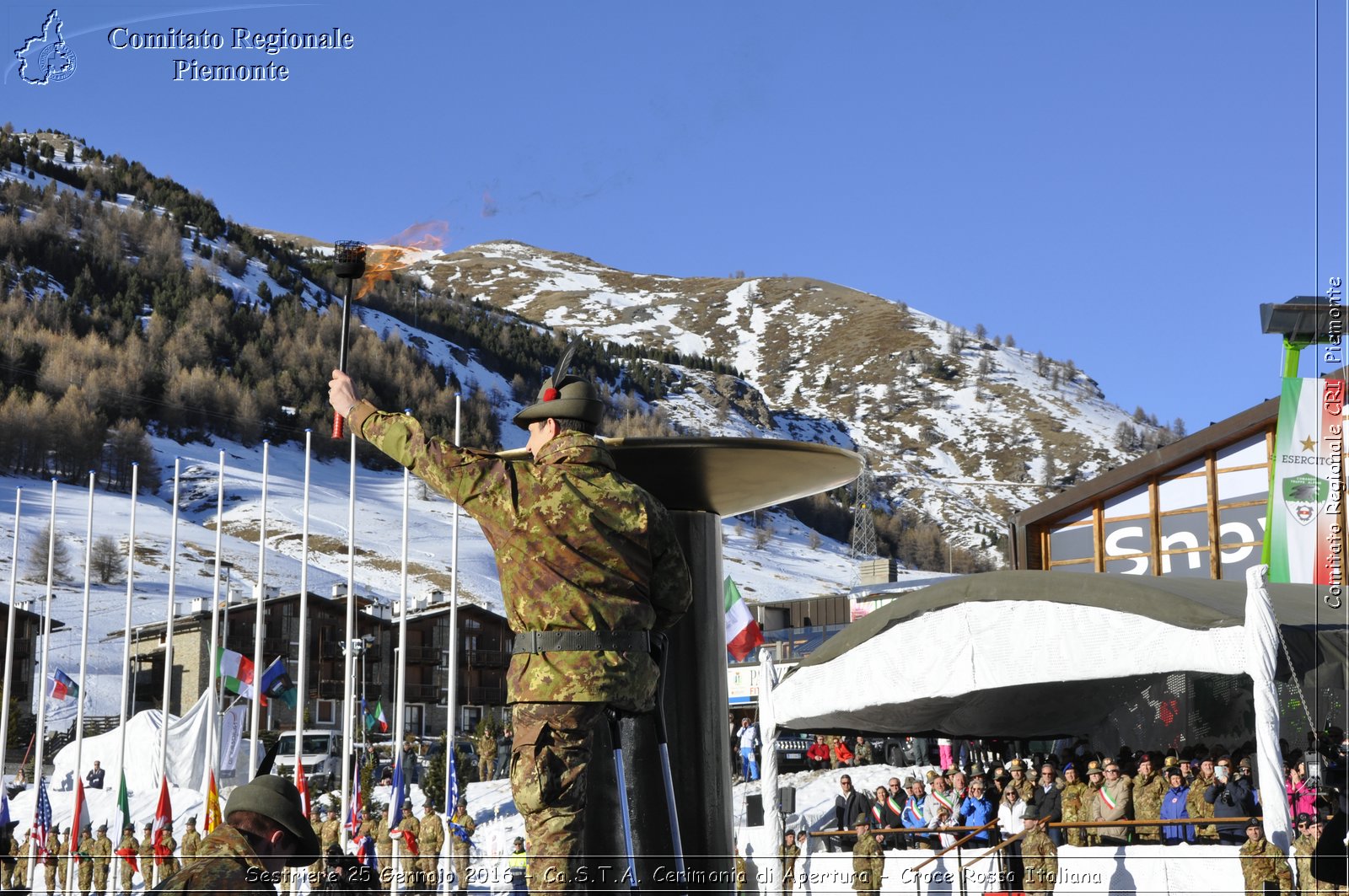 Sestriere 25 Gennaio 2016 - Ca.S.T.A. Cerimonia di Apertura - Croce Rossa Italiana- Comitato Regionale del Piemonte