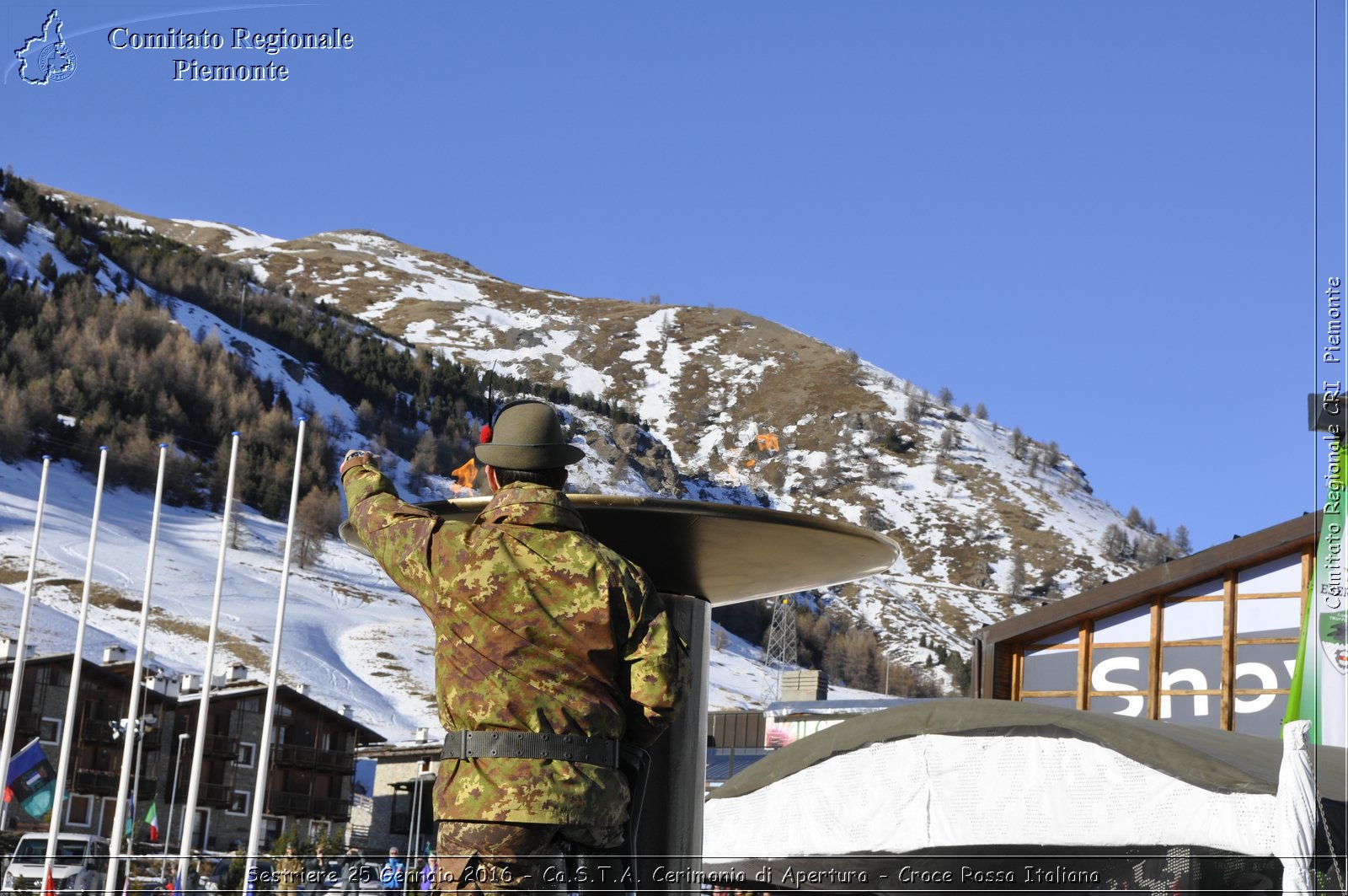 Sestriere 25 Gennaio 2016 - Ca.S.T.A. Cerimonia di Apertura - Croce Rossa Italiana- Comitato Regionale del Piemonte