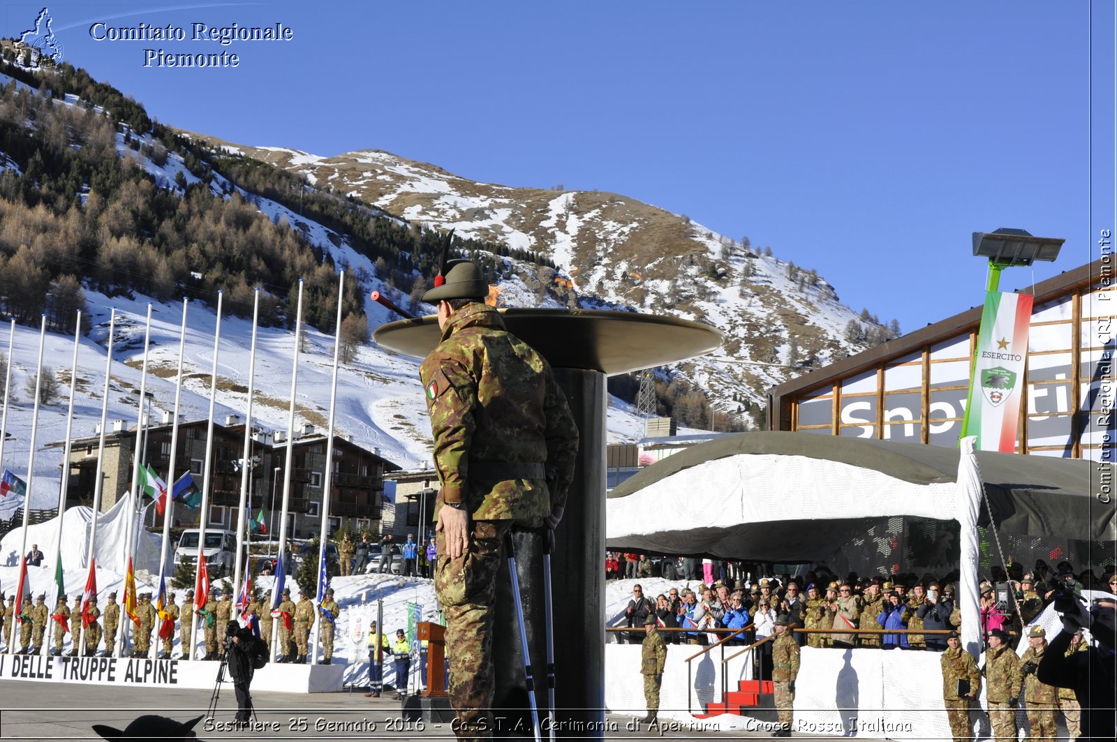 Sestriere 25 Gennaio 2016 - Ca.S.T.A. Cerimonia di Apertura - Croce Rossa Italiana- Comitato Regionale del Piemonte