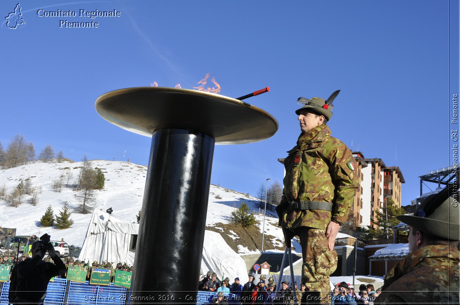 Sestriere 25 Gennaio 2016 - Ca.S.T.A. Cerimonia di Apertura - Croce Rossa Italiana- Comitato Regionale del Piemonte