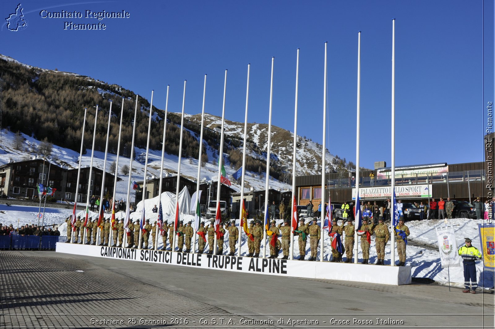 Sestriere 25 Gennaio 2016 - Ca.S.T.A. Cerimonia di Apertura - Croce Rossa Italiana- Comitato Regionale del Piemonte