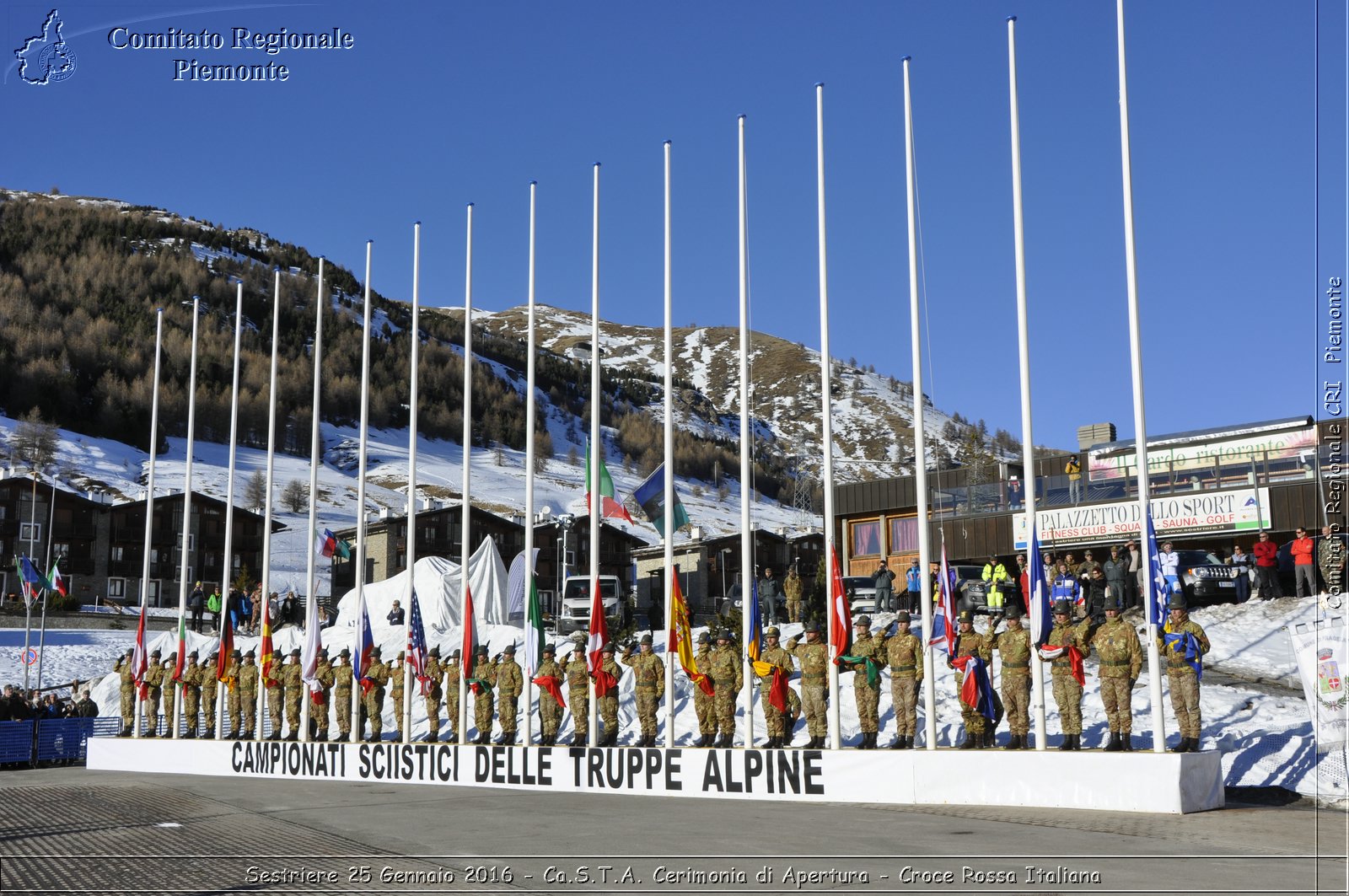 Sestriere 25 Gennaio 2016 - Ca.S.T.A. Cerimonia di Apertura - Croce Rossa Italiana- Comitato Regionale del Piemonte