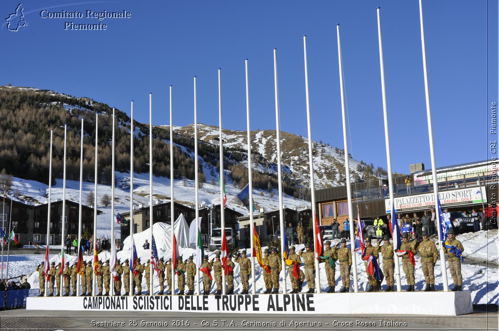 Sestriere 25 Gennaio 2016 - Ca.S.T.A. Cerimonia di Apertura - Croce Rossa Italiana- Comitato Regionale del Piemonte