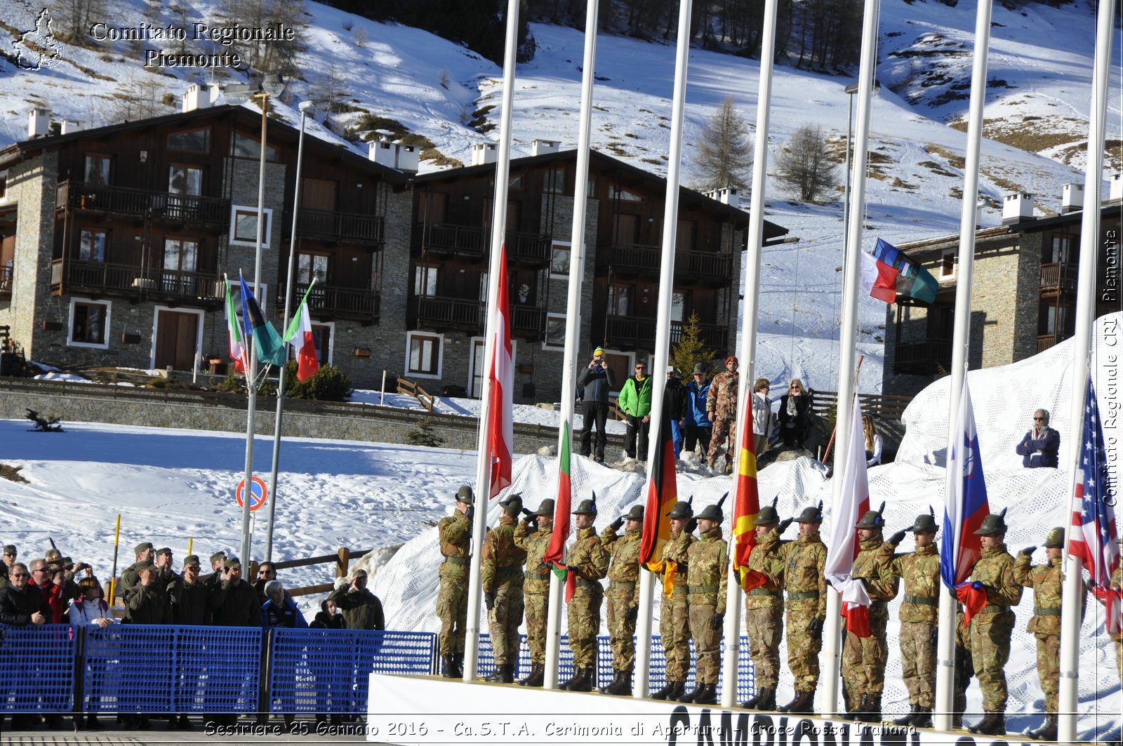 Sestriere 25 Gennaio 2016 - Ca.S.T.A. Cerimonia di Apertura - Croce Rossa Italiana- Comitato Regionale del Piemonte