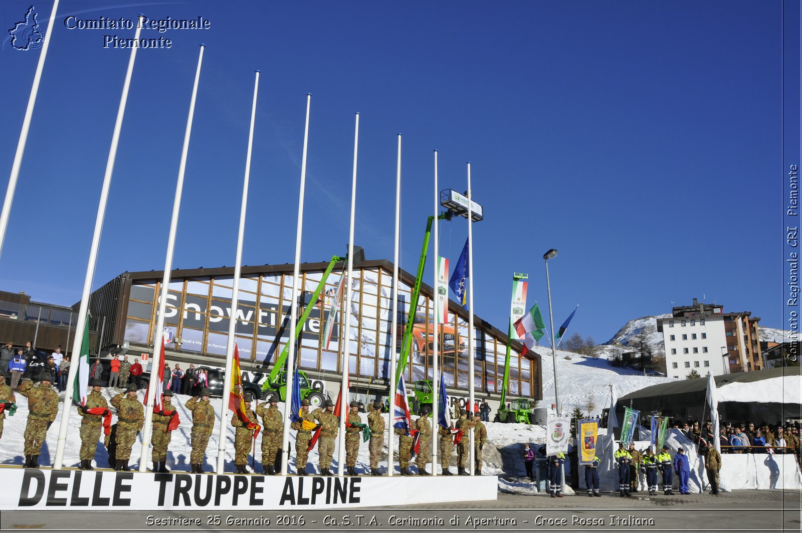 Sestriere 25 Gennaio 2016 - Ca.S.T.A. Cerimonia di Apertura - Croce Rossa Italiana- Comitato Regionale del Piemonte