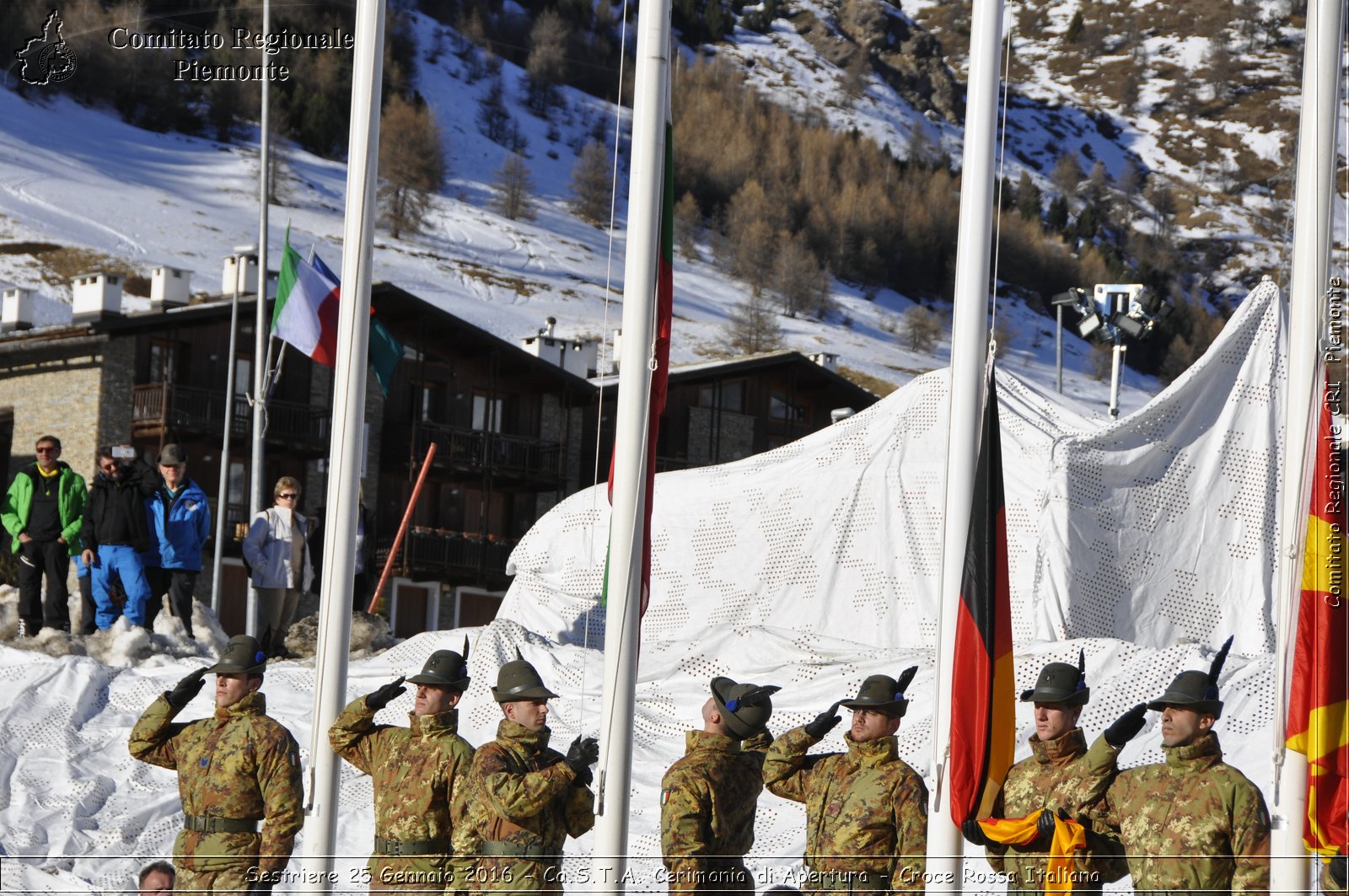 Sestriere 25 Gennaio 2016 - Ca.S.T.A. Cerimonia di Apertura - Croce Rossa Italiana- Comitato Regionale del Piemonte