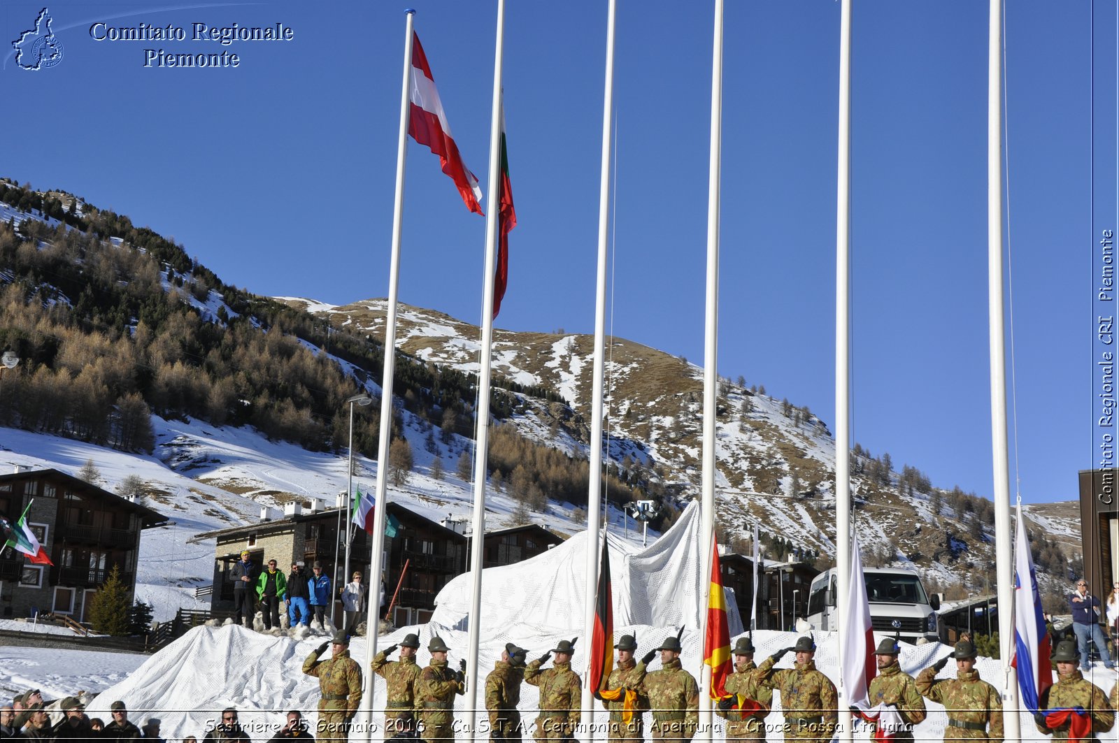 Sestriere 25 Gennaio 2016 - Ca.S.T.A. Cerimonia di Apertura - Croce Rossa Italiana- Comitato Regionale del Piemonte