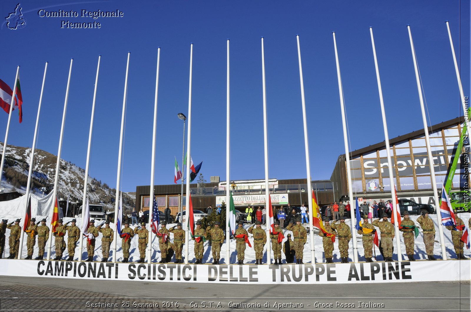 Sestriere 25 Gennaio 2016 - Ca.S.T.A. Cerimonia di Apertura - Croce Rossa Italiana- Comitato Regionale del Piemonte