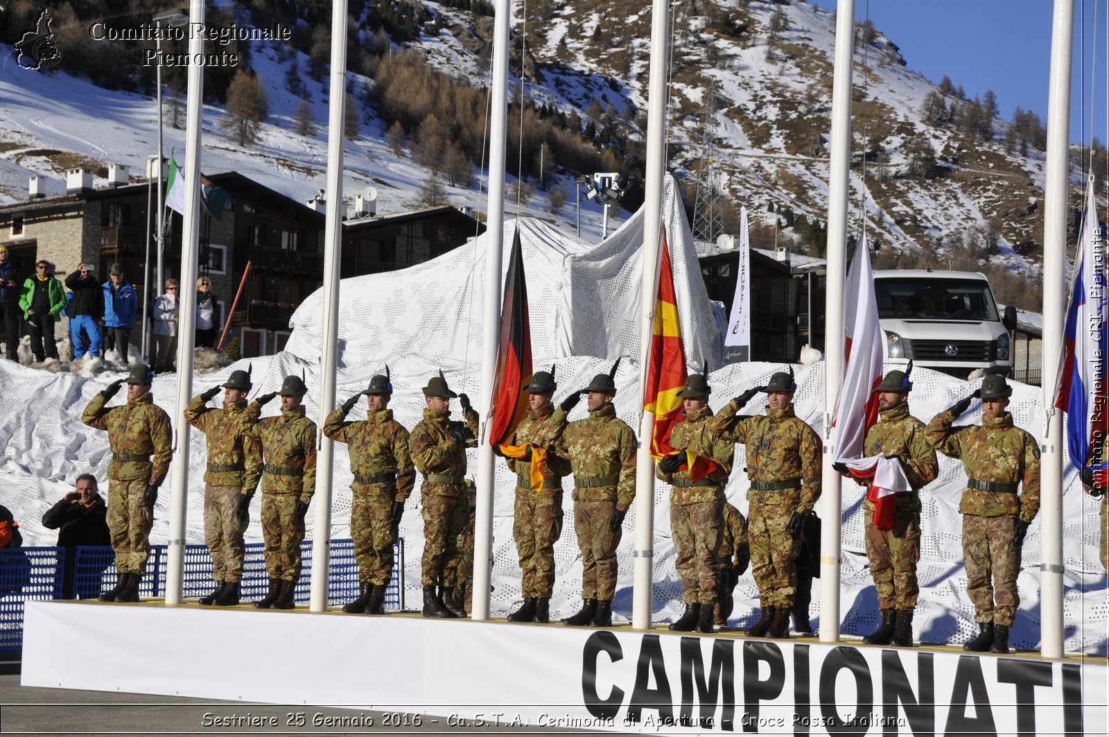 Sestriere 25 Gennaio 2016 - Ca.S.T.A. Cerimonia di Apertura - Croce Rossa Italiana- Comitato Regionale del Piemonte