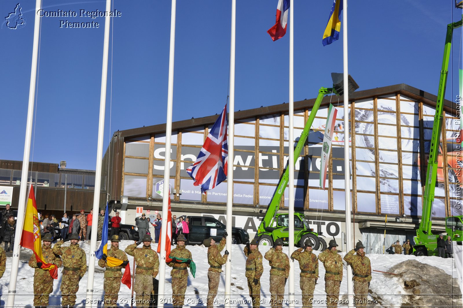 Sestriere 25 Gennaio 2016 - Ca.S.T.A. Cerimonia di Apertura - Croce Rossa Italiana- Comitato Regionale del Piemonte