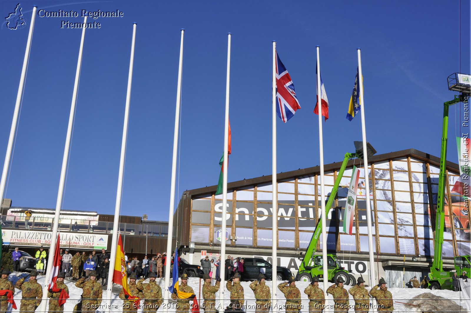 Sestriere 25 Gennaio 2016 - Ca.S.T.A. Cerimonia di Apertura - Croce Rossa Italiana- Comitato Regionale del Piemonte