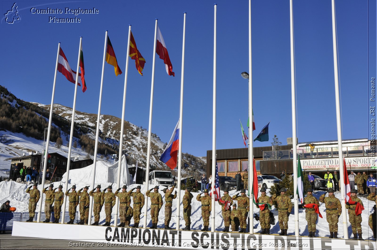 Sestriere 25 Gennaio 2016 - Ca.S.T.A. Cerimonia di Apertura - Croce Rossa Italiana- Comitato Regionale del Piemonte