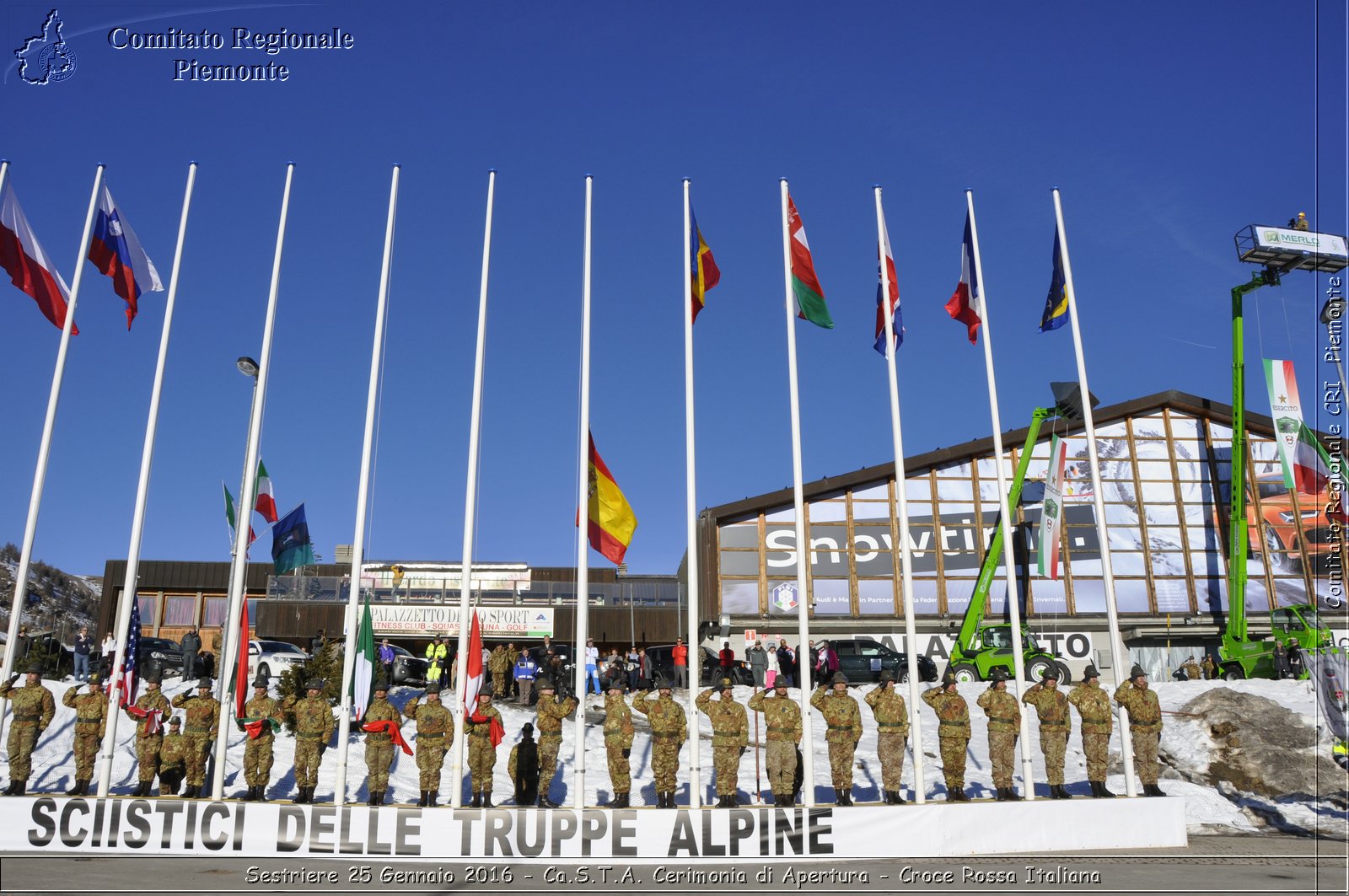 Sestriere 25 Gennaio 2016 - Ca.S.T.A. Cerimonia di Apertura - Croce Rossa Italiana- Comitato Regionale del Piemonte