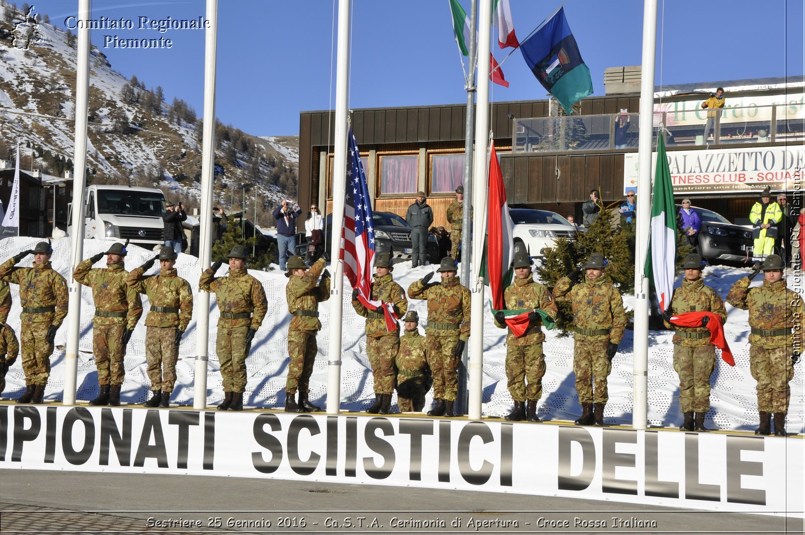 Sestriere 25 Gennaio 2016 - Ca.S.T.A. Cerimonia di Apertura - Croce Rossa Italiana- Comitato Regionale del Piemonte