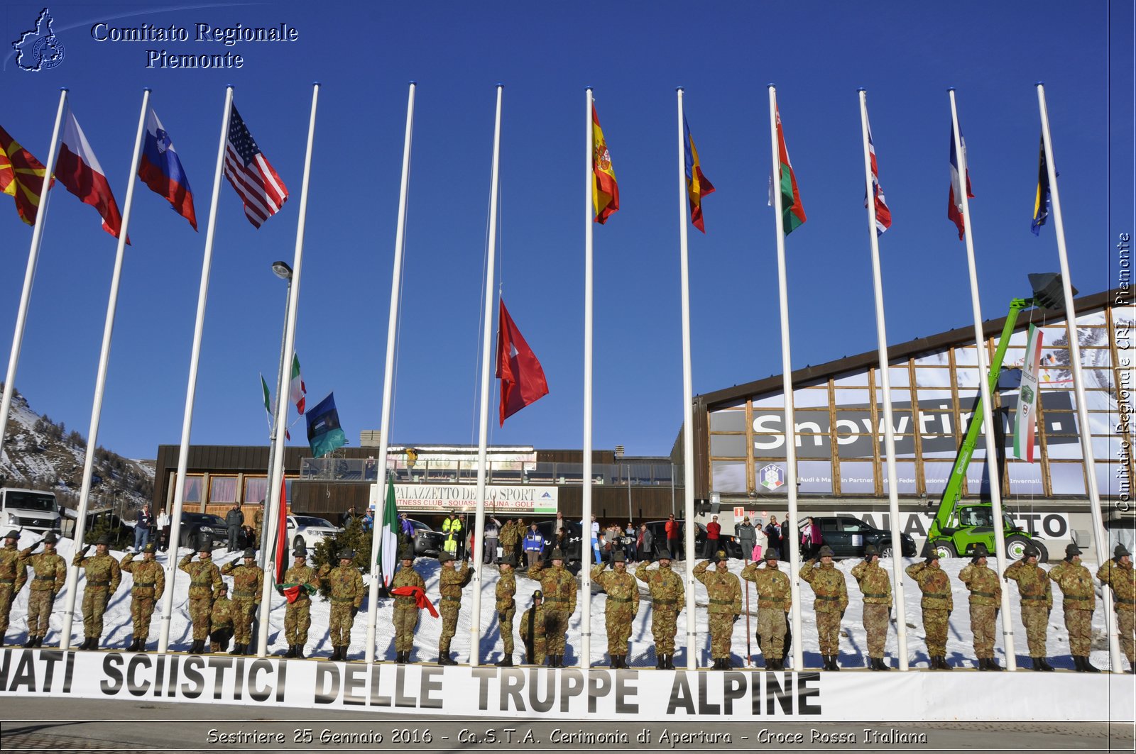 Sestriere 25 Gennaio 2016 - Ca.S.T.A. Cerimonia di Apertura - Croce Rossa Italiana- Comitato Regionale del Piemonte