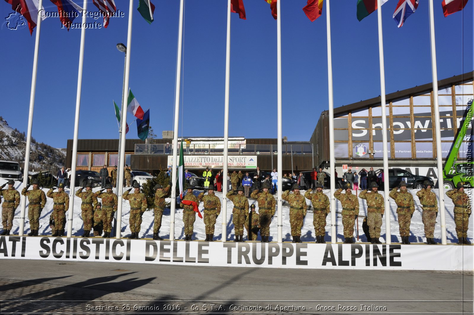 Sestriere 25 Gennaio 2016 - Ca.S.T.A. Cerimonia di Apertura - Croce Rossa Italiana- Comitato Regionale del Piemonte