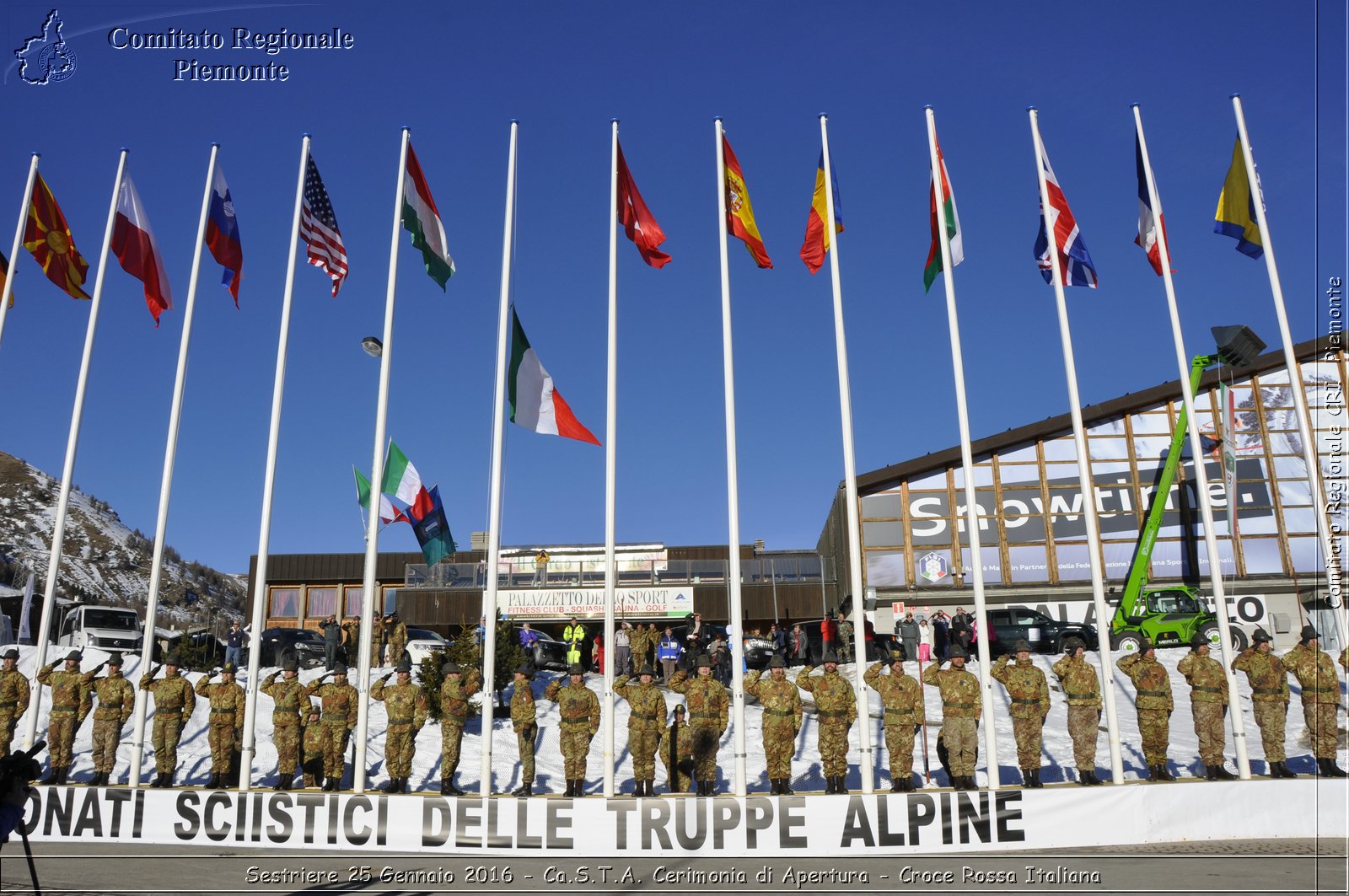 Sestriere 25 Gennaio 2016 - Ca.S.T.A. Cerimonia di Apertura - Croce Rossa Italiana- Comitato Regionale del Piemonte