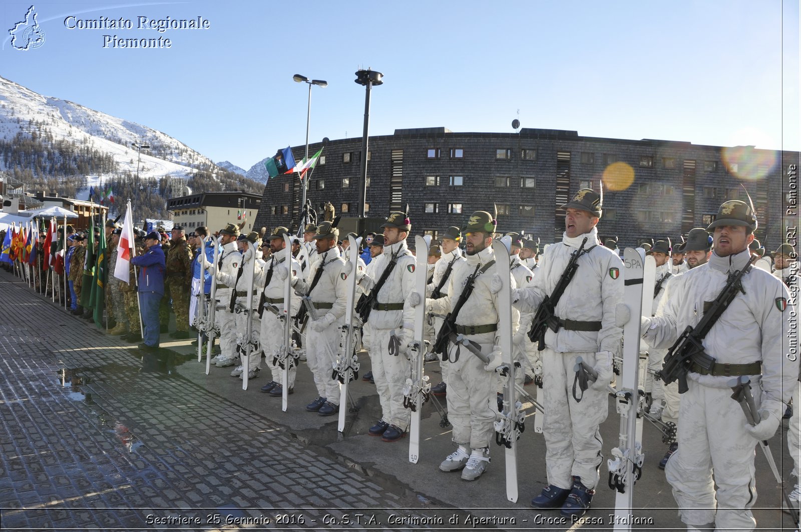 Sestriere 25 Gennaio 2016 - Ca.S.T.A. Cerimonia di Apertura - Croce Rossa Italiana- Comitato Regionale del Piemonte