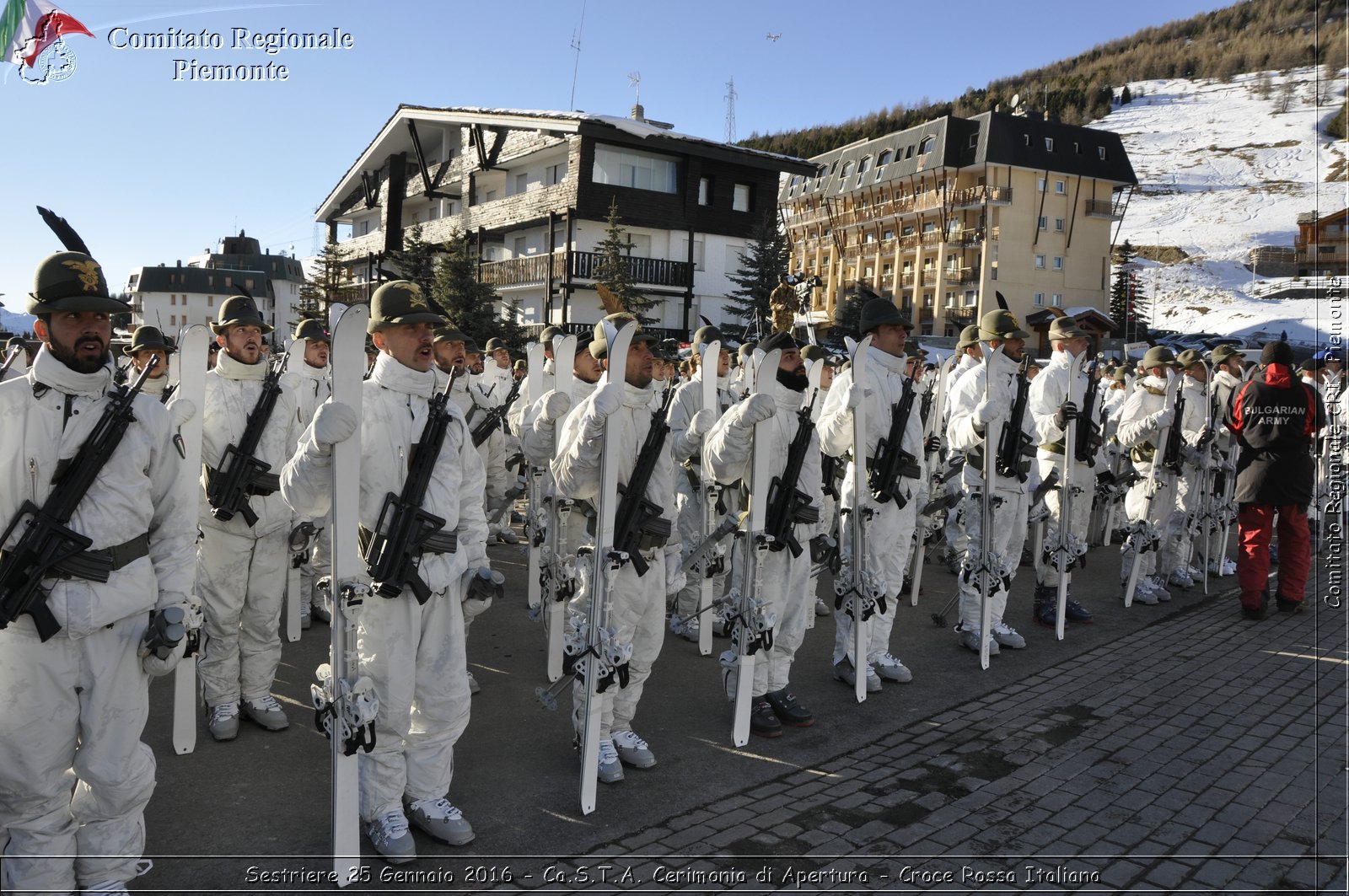 Sestriere 25 Gennaio 2016 - Ca.S.T.A. Cerimonia di Apertura - Croce Rossa Italiana- Comitato Regionale del Piemonte