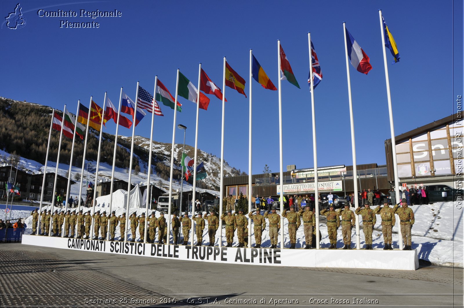 Sestriere 25 Gennaio 2016 - Ca.S.T.A. Cerimonia di Apertura - Croce Rossa Italiana- Comitato Regionale del Piemonte