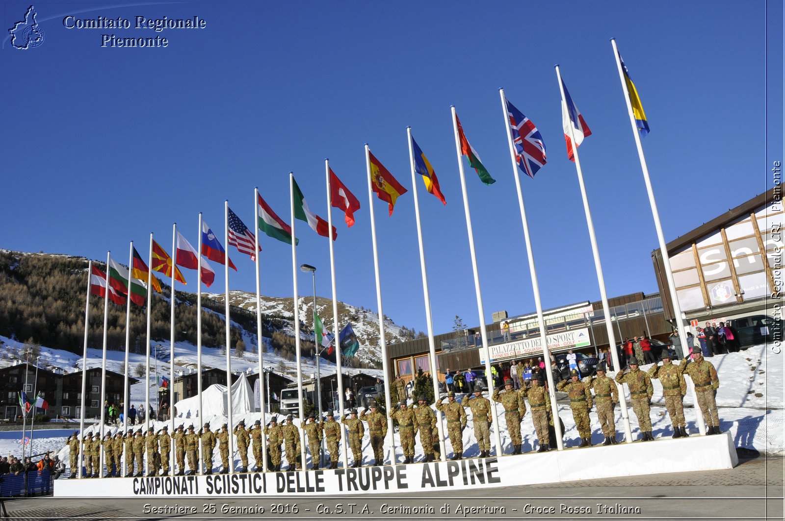 Sestriere 25 Gennaio 2016 - Ca.S.T.A. Cerimonia di Apertura - Croce Rossa Italiana- Comitato Regionale del Piemonte