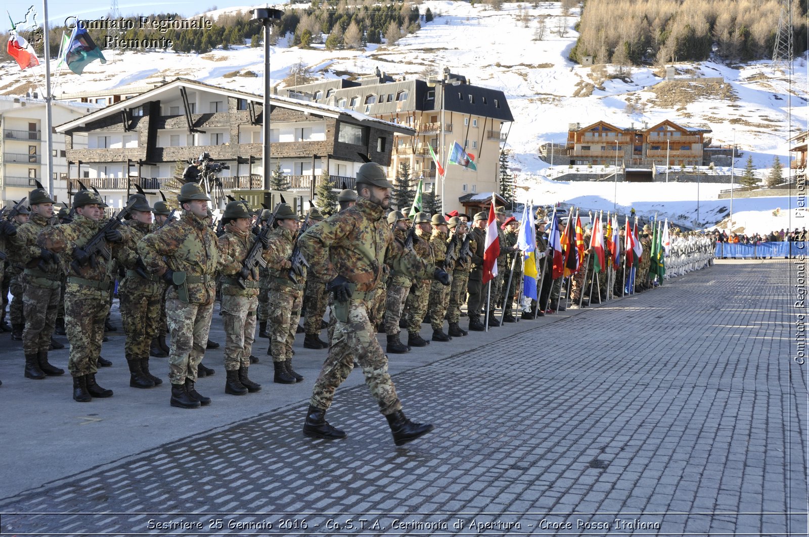 Sestriere 25 Gennaio 2016 - Ca.S.T.A. Cerimonia di Apertura - Croce Rossa Italiana- Comitato Regionale del Piemonte