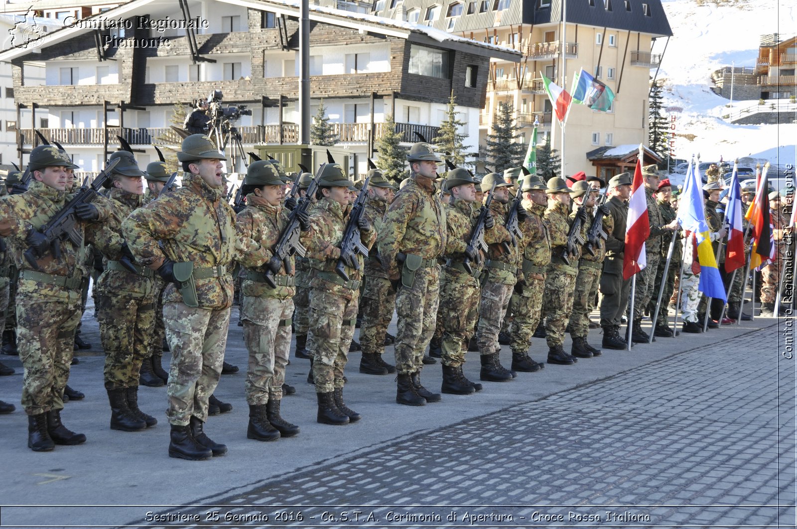 Sestriere 25 Gennaio 2016 - Ca.S.T.A. Cerimonia di Apertura - Croce Rossa Italiana- Comitato Regionale del Piemonte