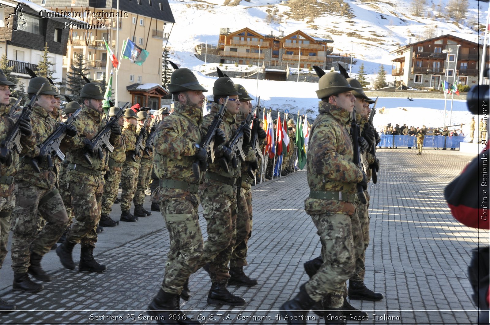 Sestriere 25 Gennaio 2016 - Ca.S.T.A. Cerimonia di Apertura - Croce Rossa Italiana- Comitato Regionale del Piemonte