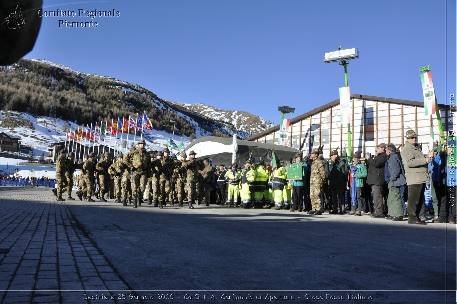 Sestriere 25 Gennaio 2016 - Ca.S.T.A. Cerimonia di Apertura - Croce Rossa Italiana- Comitato Regionale del Piemonte