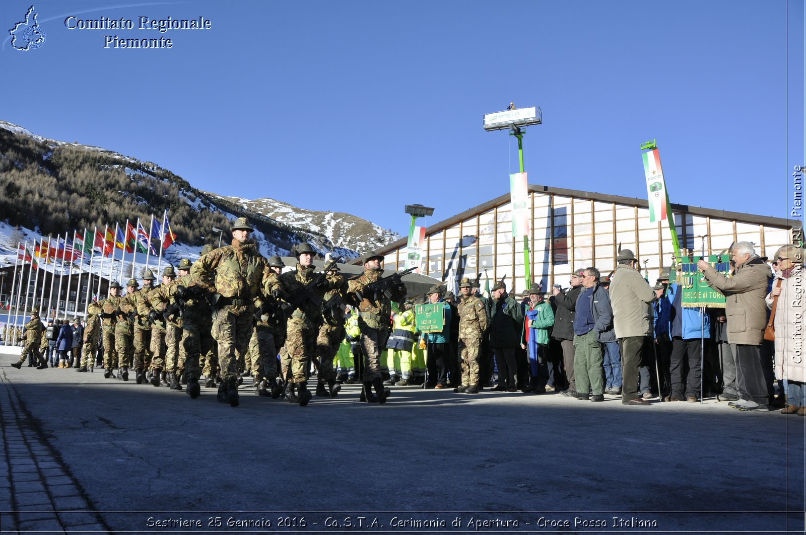 Sestriere 25 Gennaio 2016 - Ca.S.T.A. Cerimonia di Apertura - Croce Rossa Italiana- Comitato Regionale del Piemonte