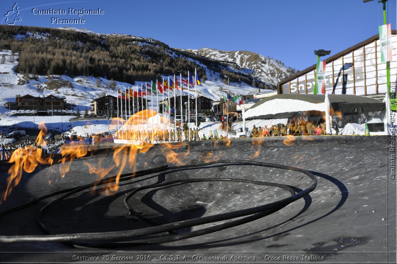 Sestriere 25 Gennaio 2016 - Ca.S.T.A. Cerimonia di Apertura - Croce Rossa Italiana- Comitato Regionale del Piemonte