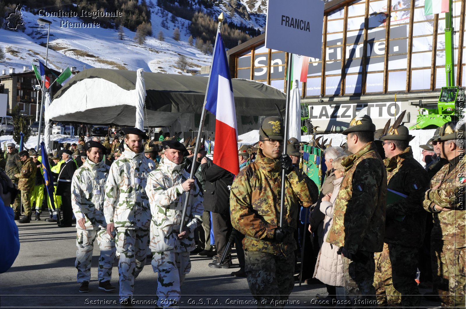 Sestriere 25 Gennaio 2016 - Ca.S.T.A. Cerimonia di Apertura - Croce Rossa Italiana- Comitato Regionale del Piemonte