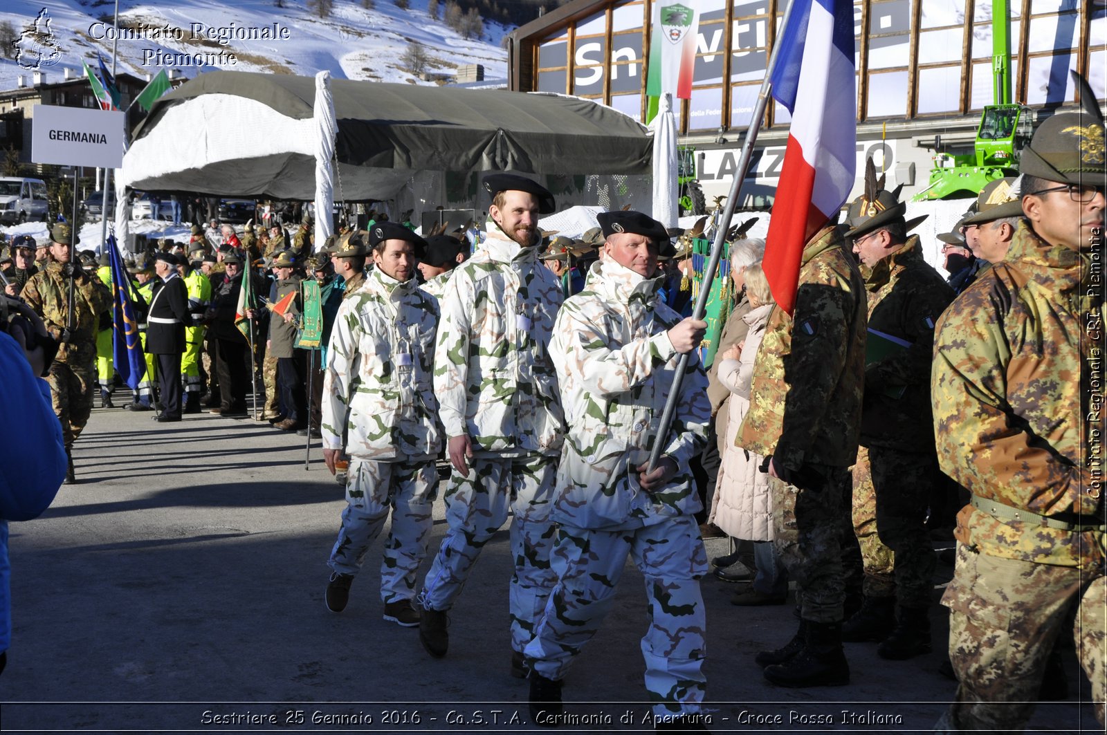 Sestriere 25 Gennaio 2016 - Ca.S.T.A. Cerimonia di Apertura - Croce Rossa Italiana- Comitato Regionale del Piemonte