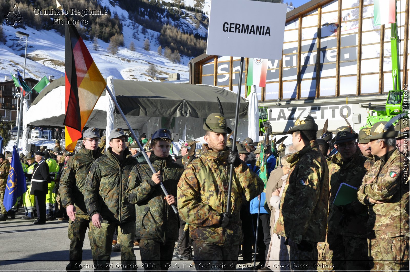 Sestriere 25 Gennaio 2016 - Ca.S.T.A. Cerimonia di Apertura - Croce Rossa Italiana- Comitato Regionale del Piemonte