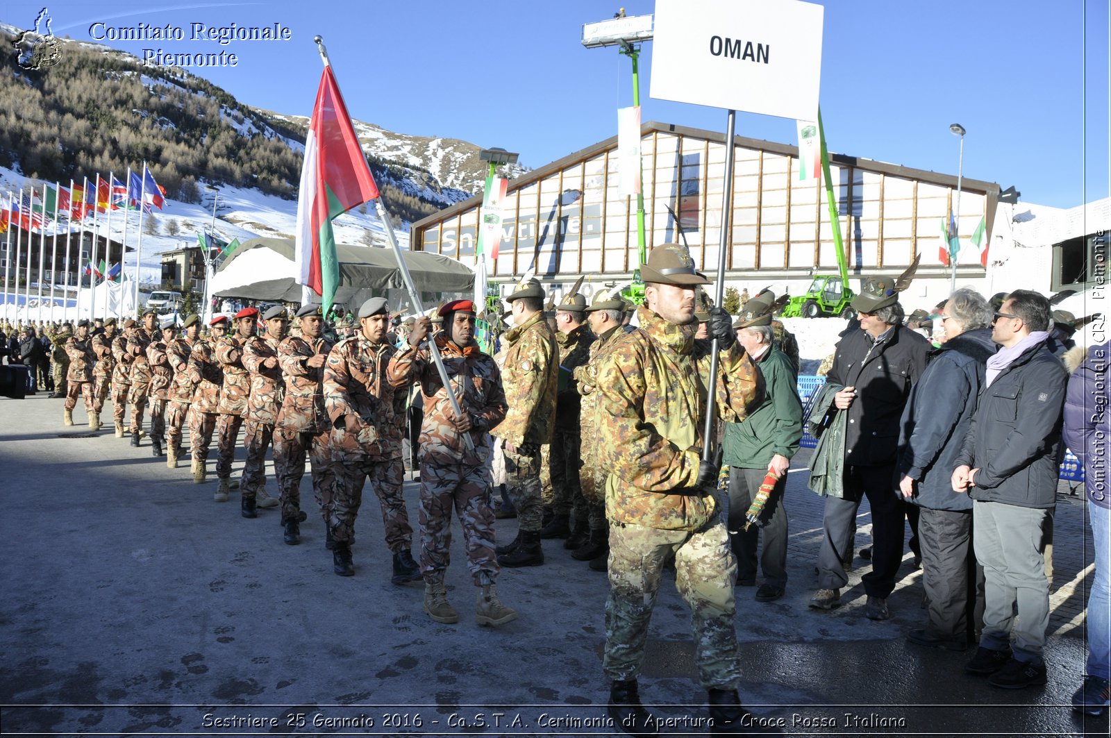 Sestriere 25 Gennaio 2016 - Ca.S.T.A. Cerimonia di Apertura - Croce Rossa Italiana- Comitato Regionale del Piemonte