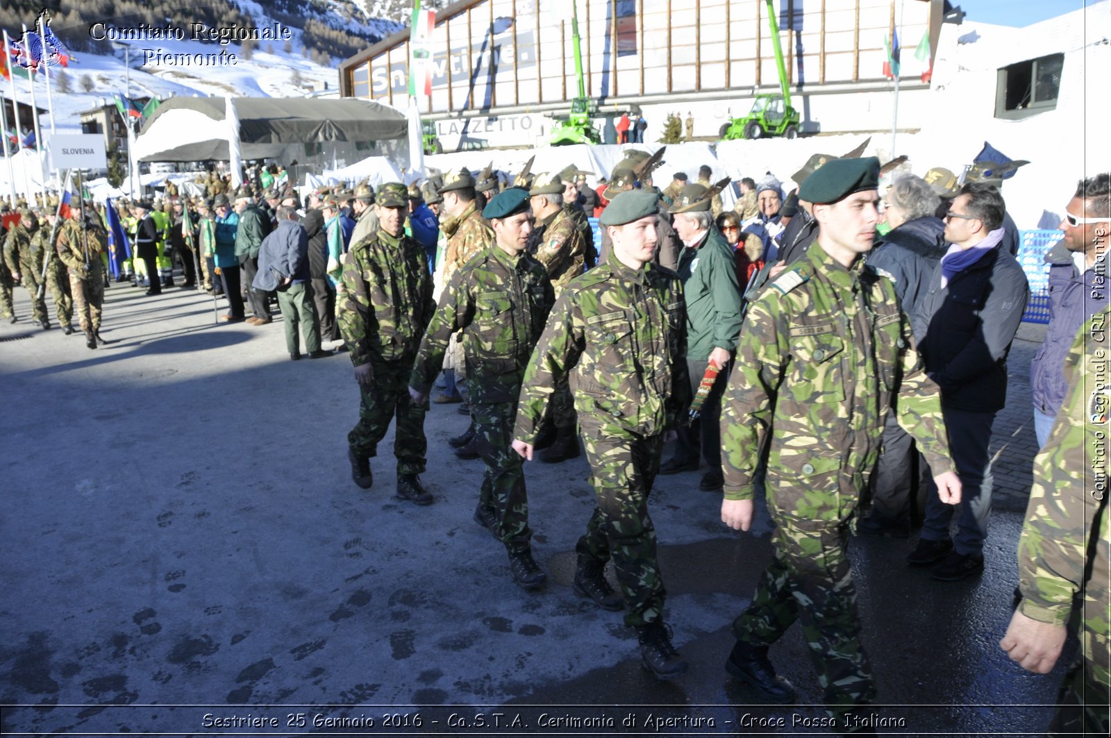 Sestriere 25 Gennaio 2016 - Ca.S.T.A. Cerimonia di Apertura - Croce Rossa Italiana- Comitato Regionale del Piemonte