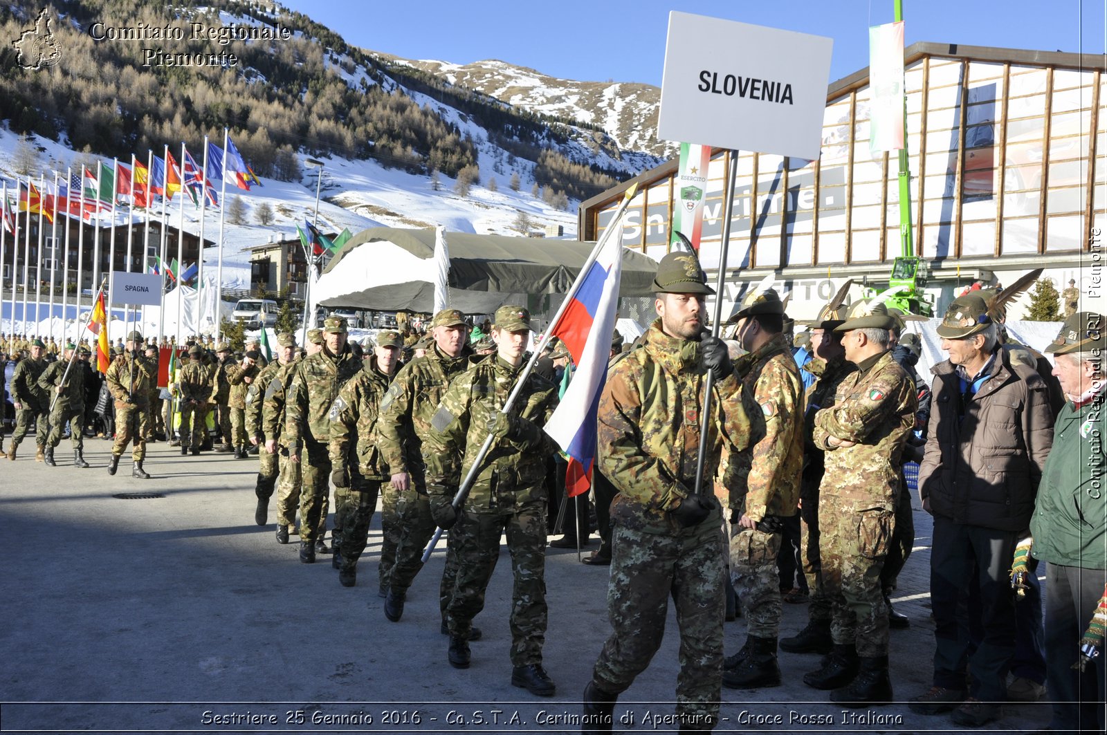 Sestriere 25 Gennaio 2016 - Ca.S.T.A. Cerimonia di Apertura - Croce Rossa Italiana- Comitato Regionale del Piemonte