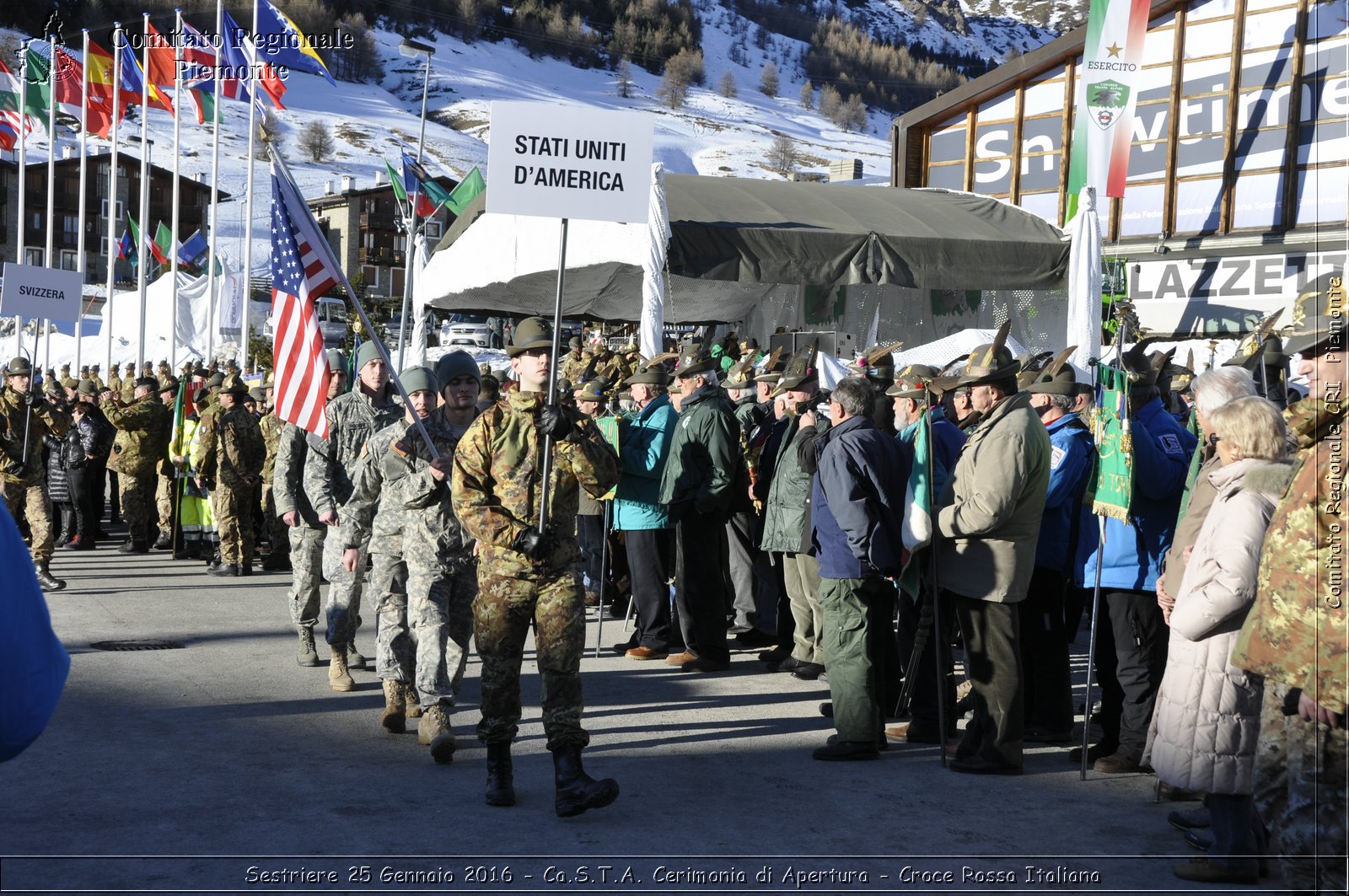 Sestriere 25 Gennaio 2016 - Ca.S.T.A. Cerimonia di Apertura - Croce Rossa Italiana- Comitato Regionale del Piemonte