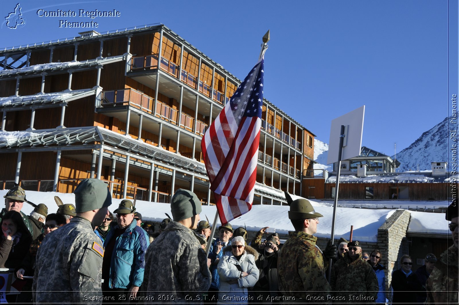 Sestriere 25 Gennaio 2016 - Ca.S.T.A. Cerimonia di Apertura - Croce Rossa Italiana- Comitato Regionale del Piemonte