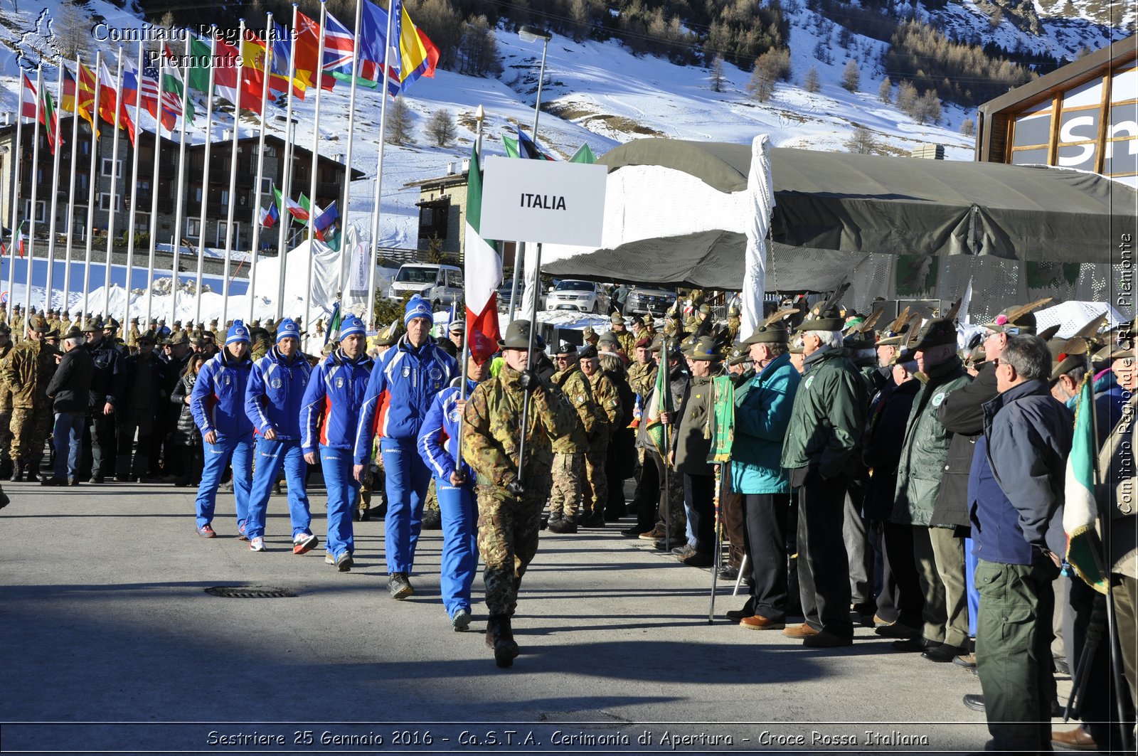 Sestriere 25 Gennaio 2016 - Ca.S.T.A. Cerimonia di Apertura - Croce Rossa Italiana- Comitato Regionale del Piemonte