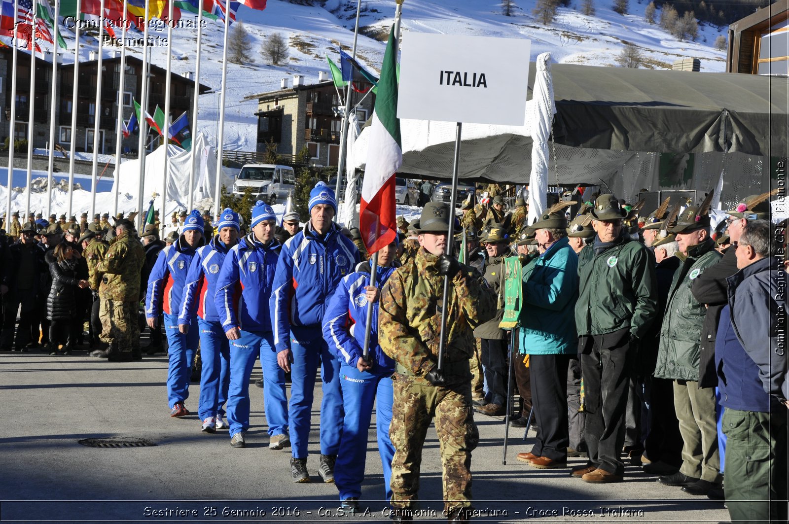 Sestriere 25 Gennaio 2016 - Ca.S.T.A. Cerimonia di Apertura - Croce Rossa Italiana- Comitato Regionale del Piemonte