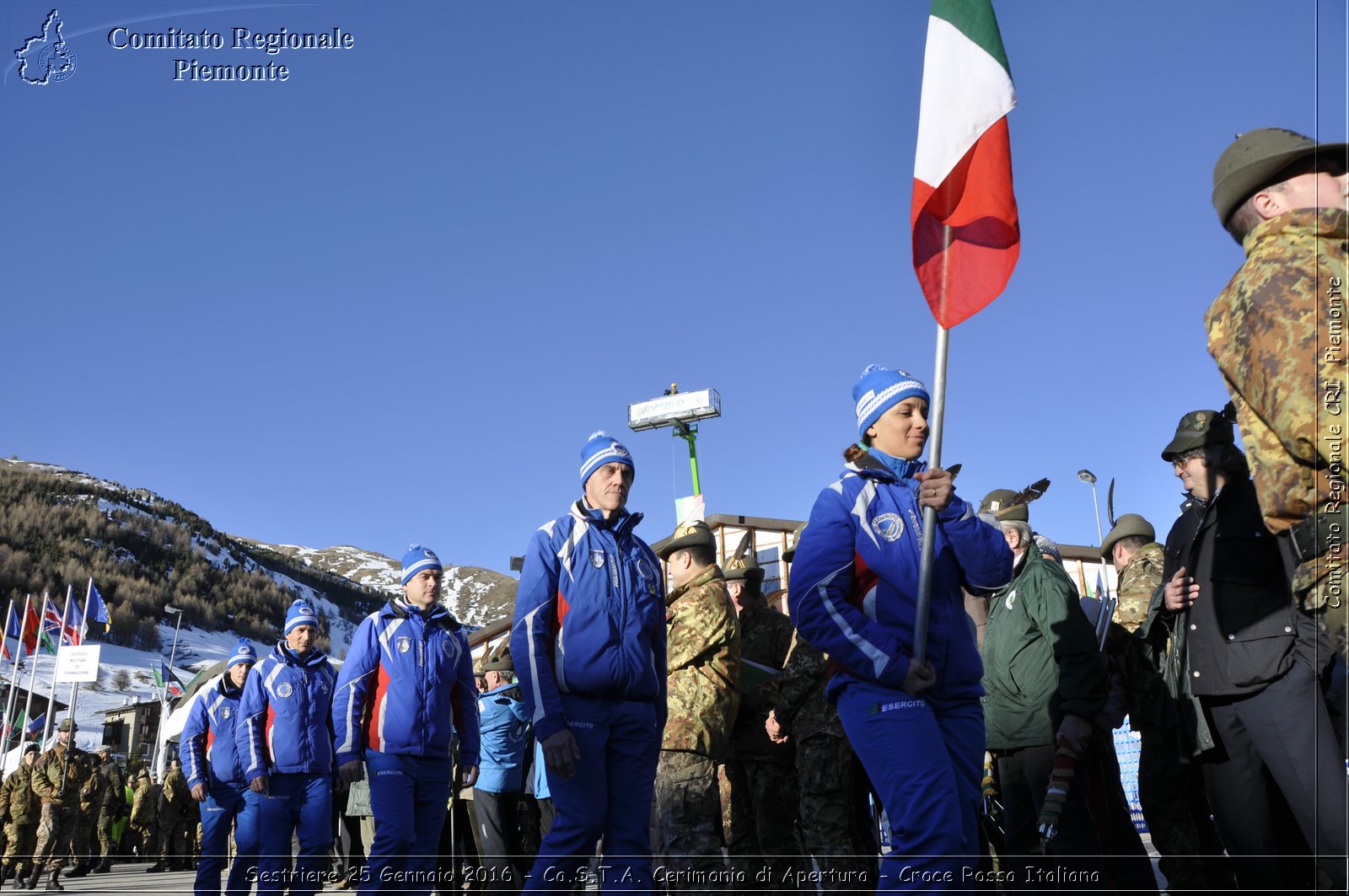 Sestriere 25 Gennaio 2016 - Ca.S.T.A. Cerimonia di Apertura - Croce Rossa Italiana- Comitato Regionale del Piemonte