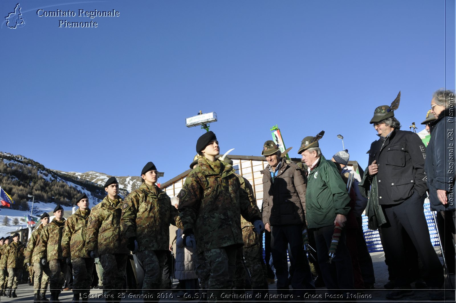 Sestriere 25 Gennaio 2016 - Ca.S.T.A. Cerimonia di Apertura - Croce Rossa Italiana- Comitato Regionale del Piemonte