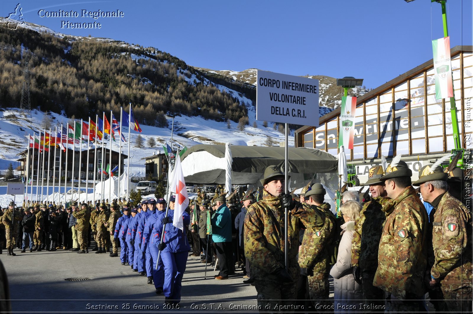 Sestriere 25 Gennaio 2016 - Ca.S.T.A. Cerimonia di Apertura - Croce Rossa Italiana- Comitato Regionale del Piemonte