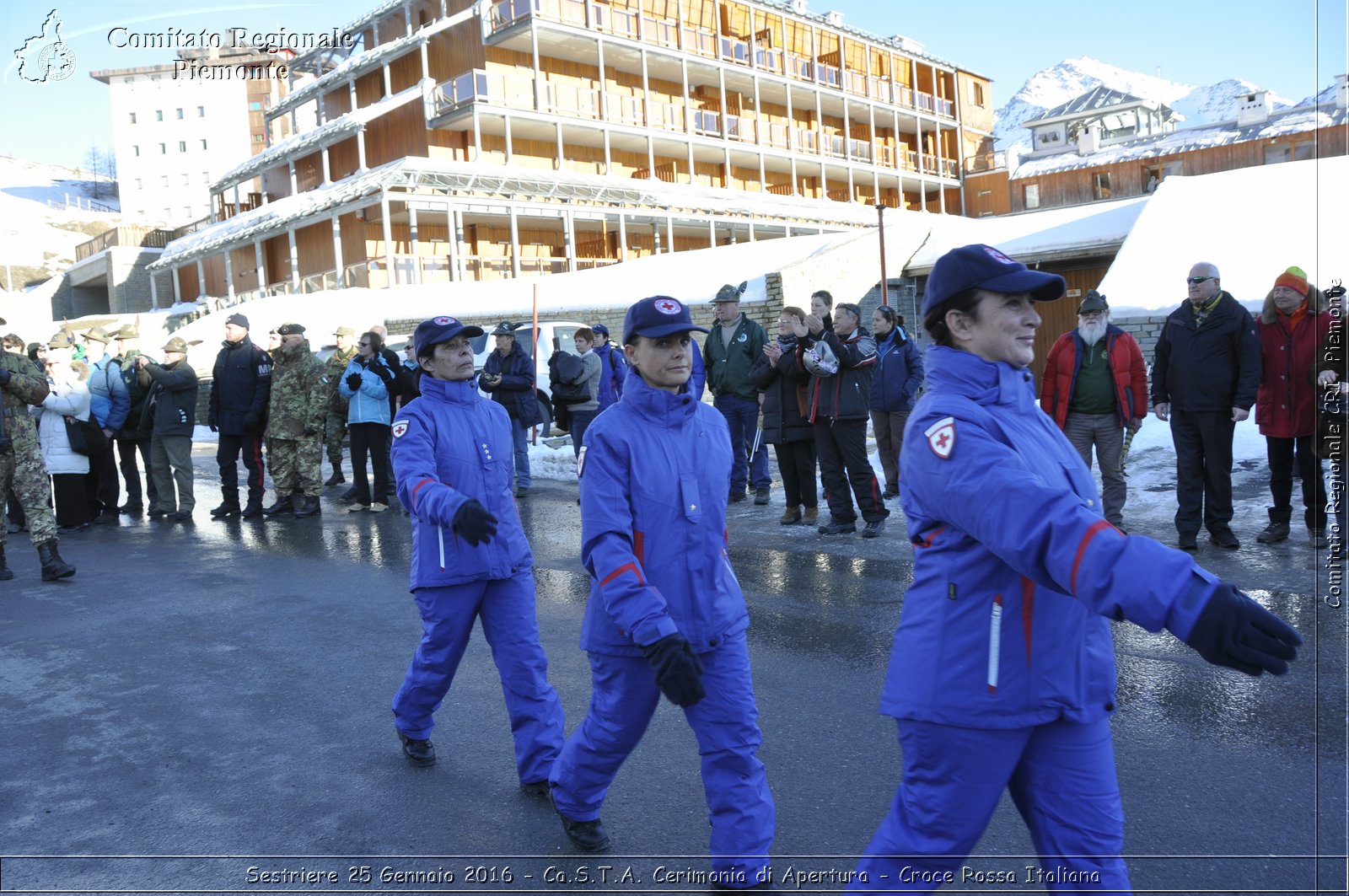 Sestriere 25 Gennaio 2016 - Ca.S.T.A. Cerimonia di Apertura - Croce Rossa Italiana- Comitato Regionale del Piemonte